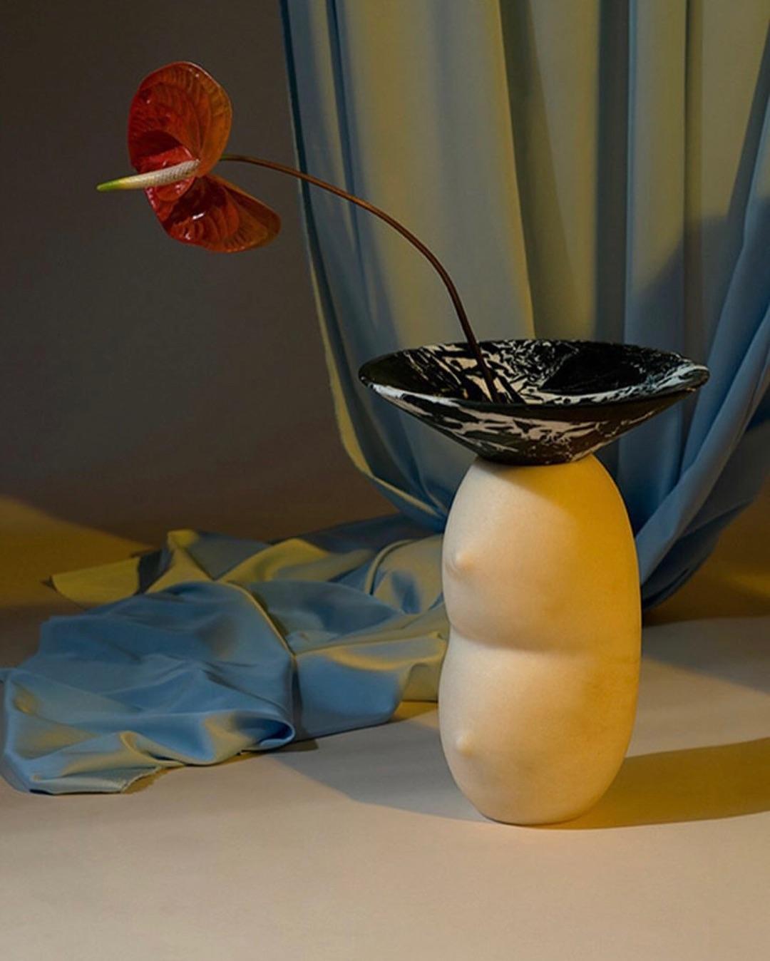 Celia, Marble Contemporary Vase, Valentina Cameranesi 1