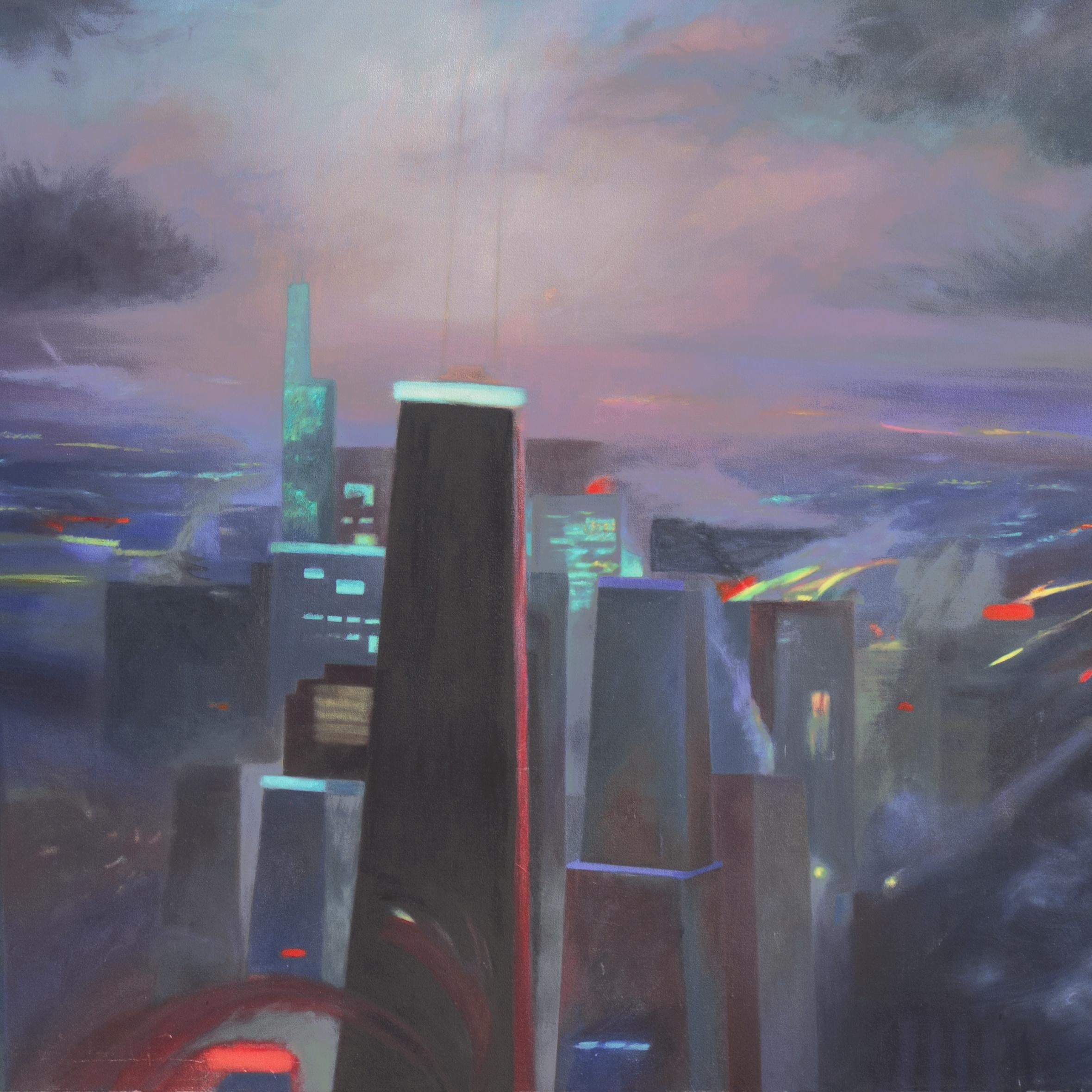 'Toronto Sunset', Berkeley, Stanford, San Francisco Art Institute, Woman Artist - Painting by Celia Rabinovitch