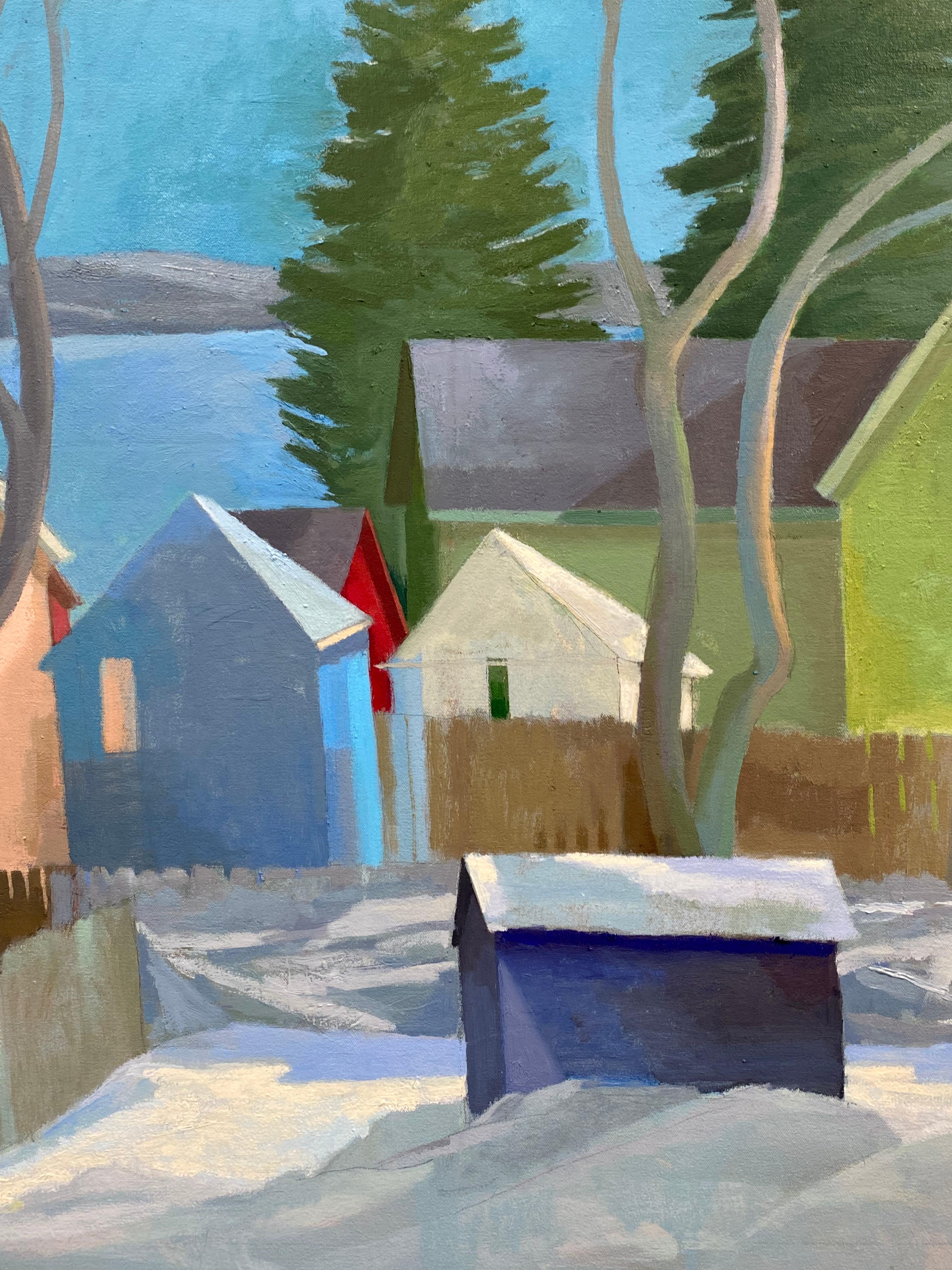 Wasserstraße (Abstrakt), Painting, von Celia Reisman