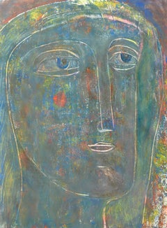 "Head" Contemporary Mixed Media on Paper