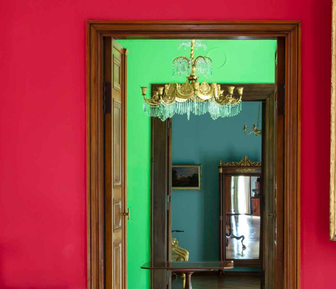 Grün Ist Die Hoffnung. Aus der Schinkel Enfilades - Interiors-Serie (Zeitgenössisch), Photograph, von Celia Rogge