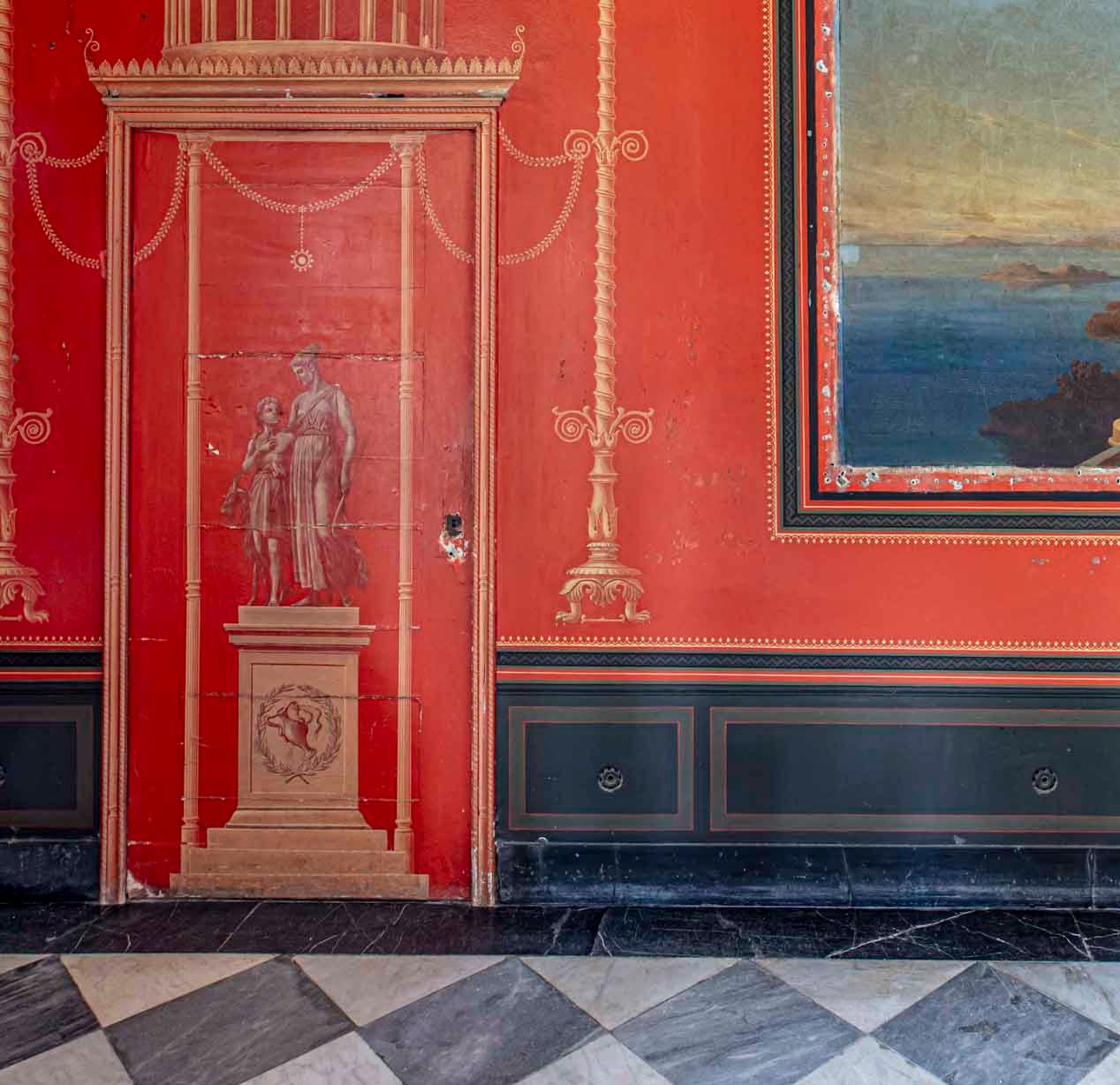 Open Up The Red Door. From the Grand Interiors series - Photograph by Celia Rogge