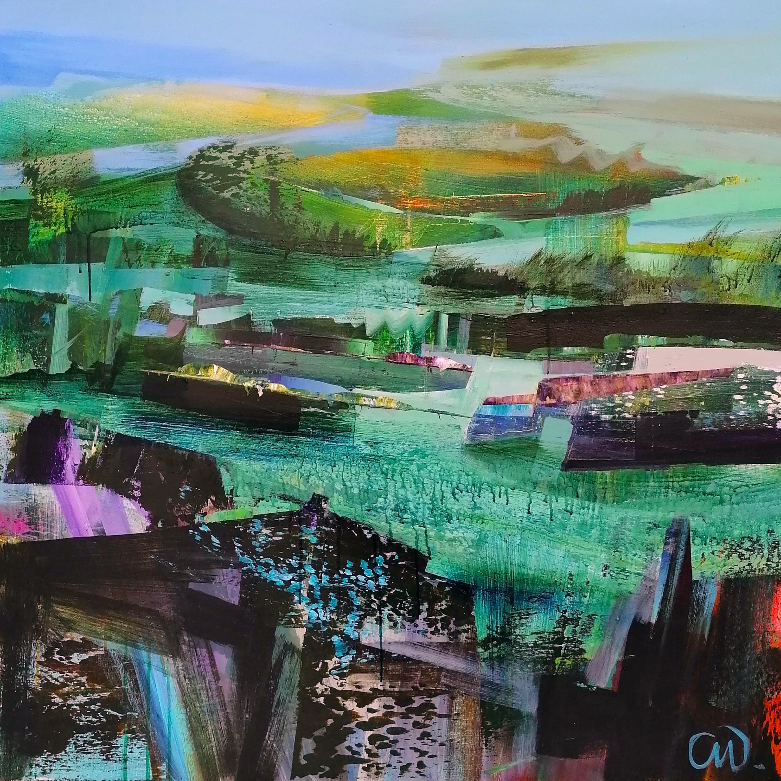 Celia Wilkinson Landscape Painting - Autum Mist