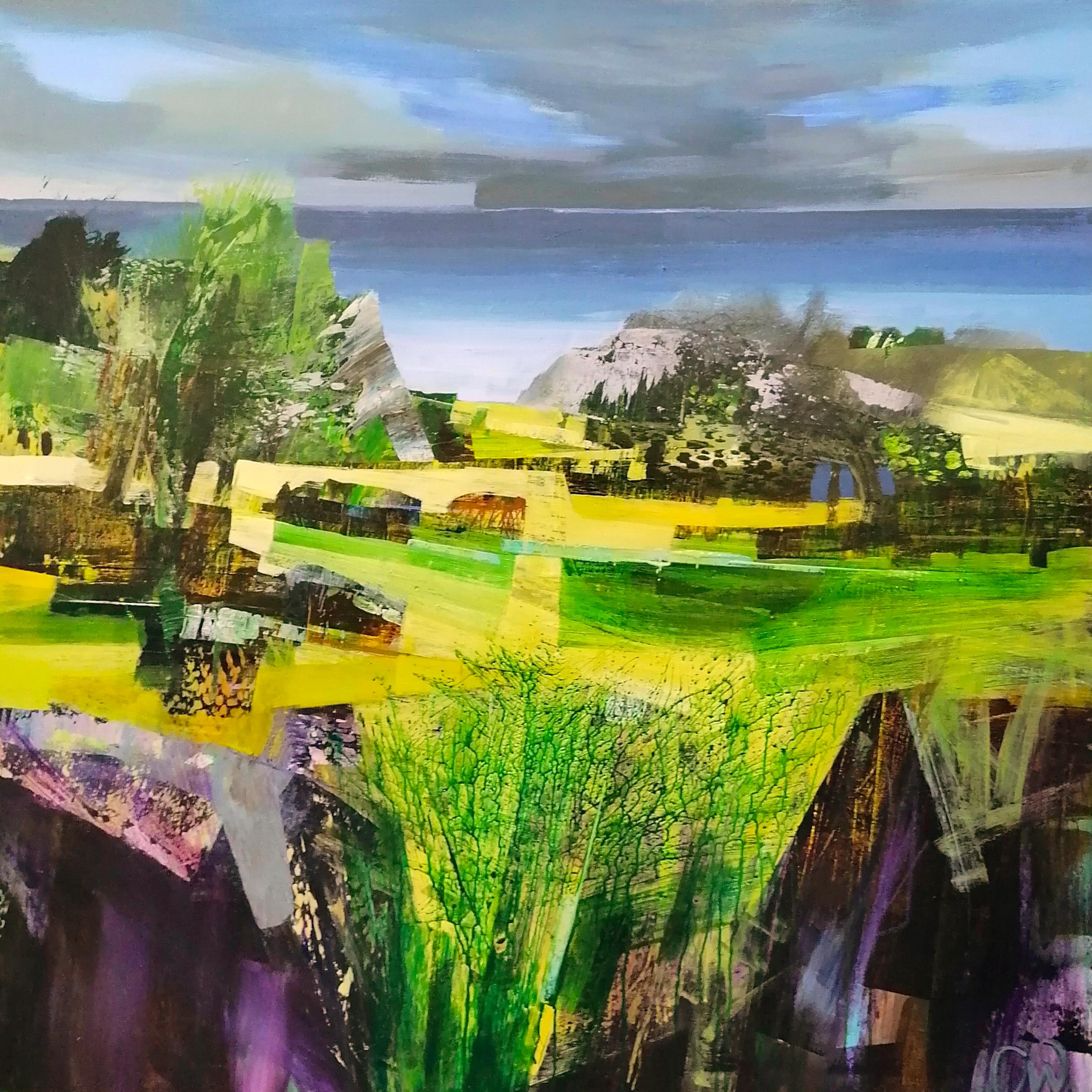 Celia Wilkinson Landscape Painting - On My Way to My Studio