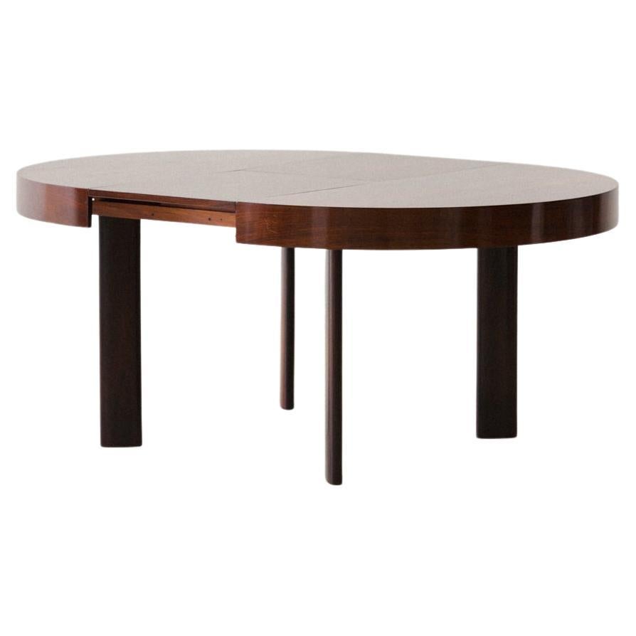 Celina Decorações, Expandable Dining Table in Rosewood, Brazil, 1960s For Sale