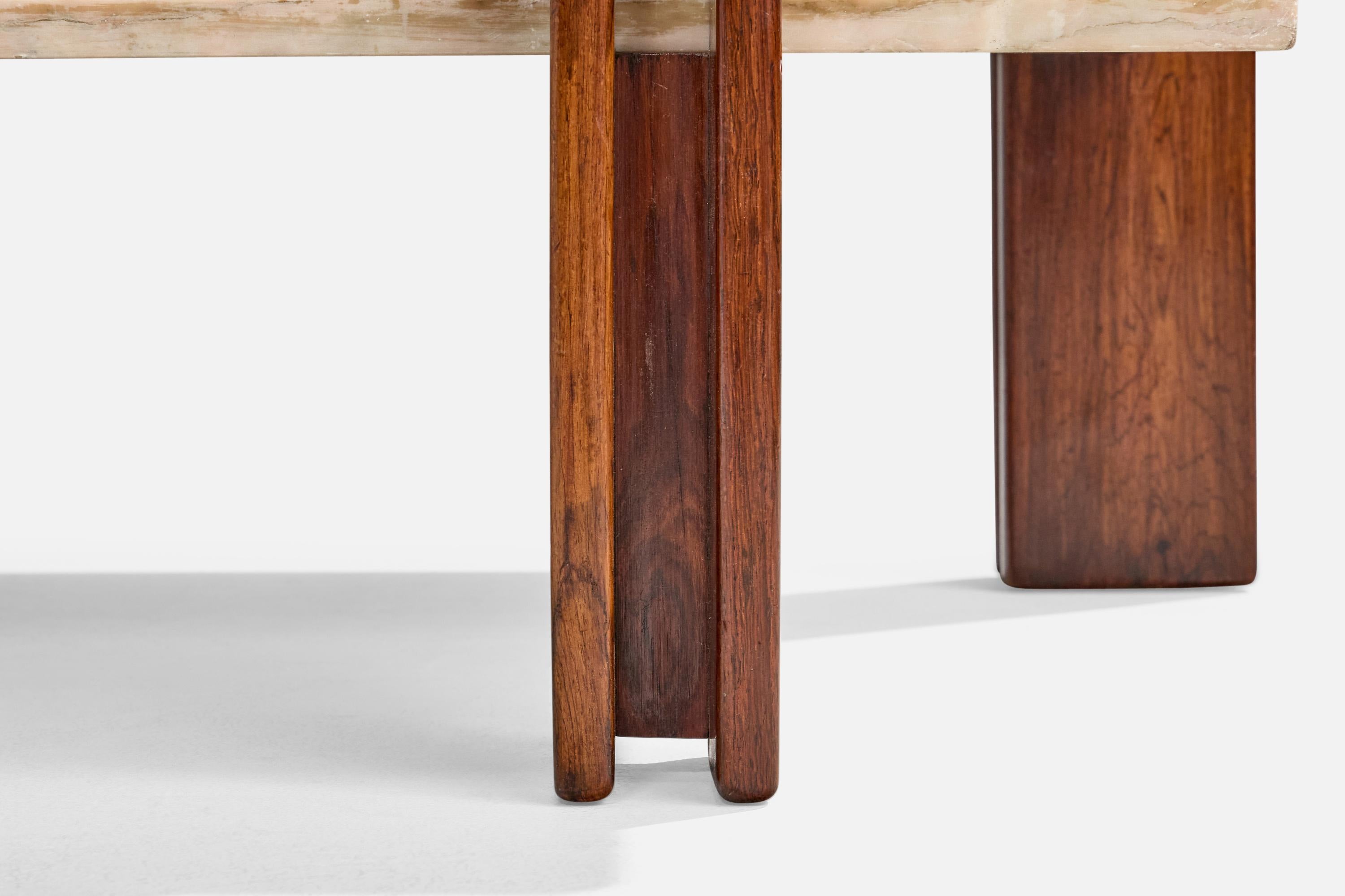 Celina Decorações, Tavolino da caffè, Wood, Marmo, Brasile, anni '60 in vendita 4