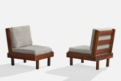 Celina Decorações, Lounge Chairs, Fabric, Wood, Brazil, 1960s