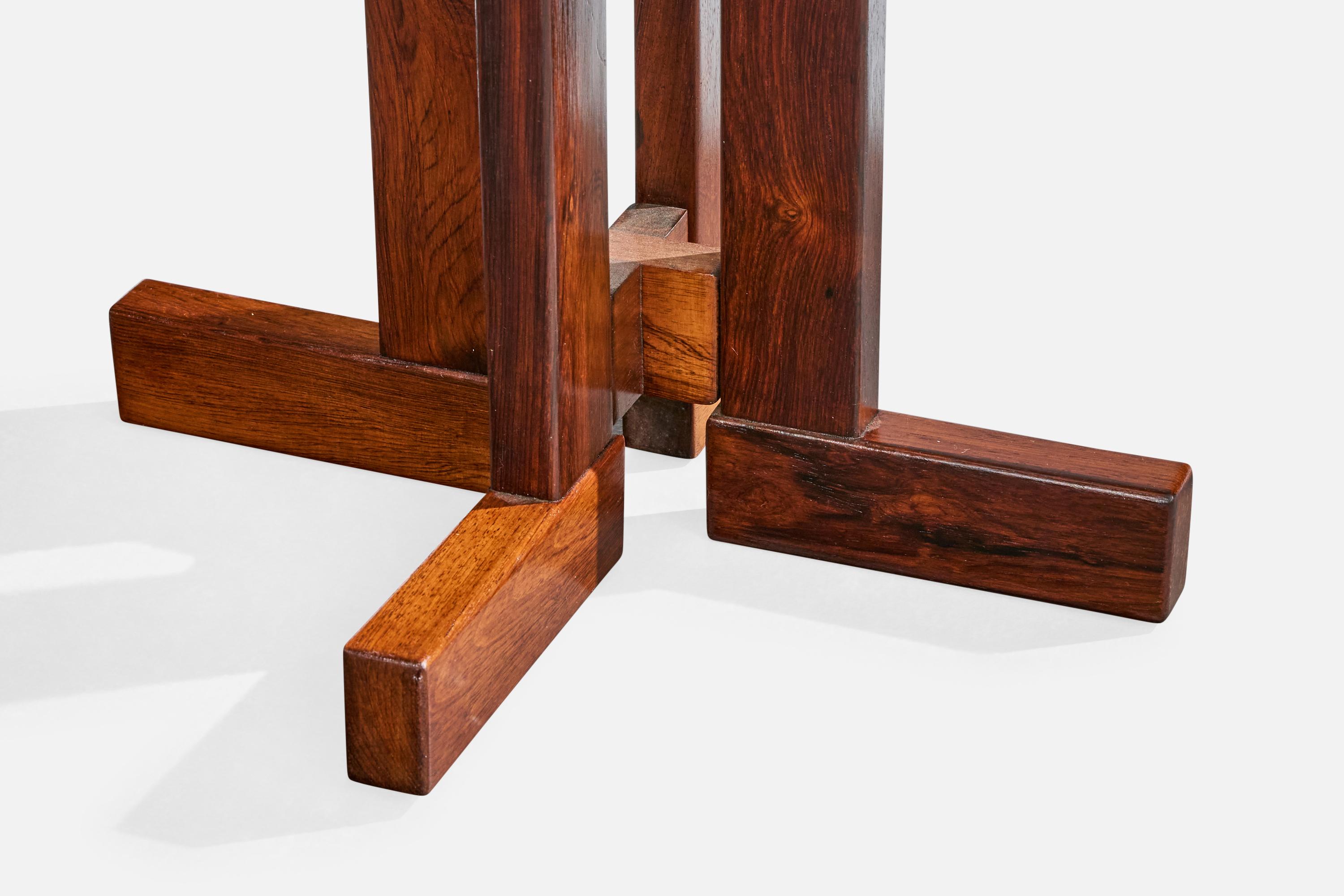 Celina Decorações, table d'appoint, Wood, verre, Brésil, années 1960 en vente 4