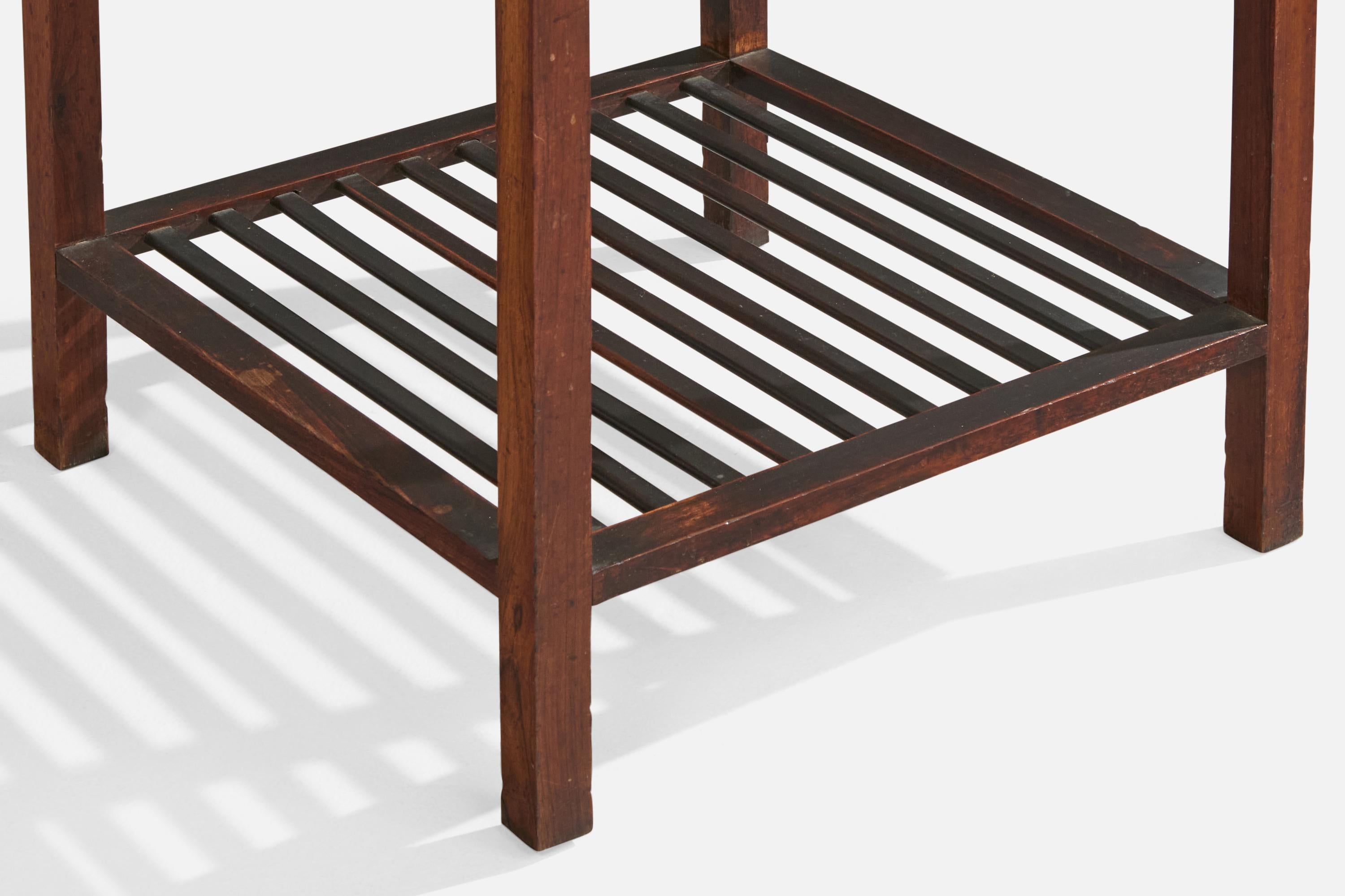 Celina Decorações, Beistelltische, Holz, Marmor, Brasilien, 1960er im Angebot 4