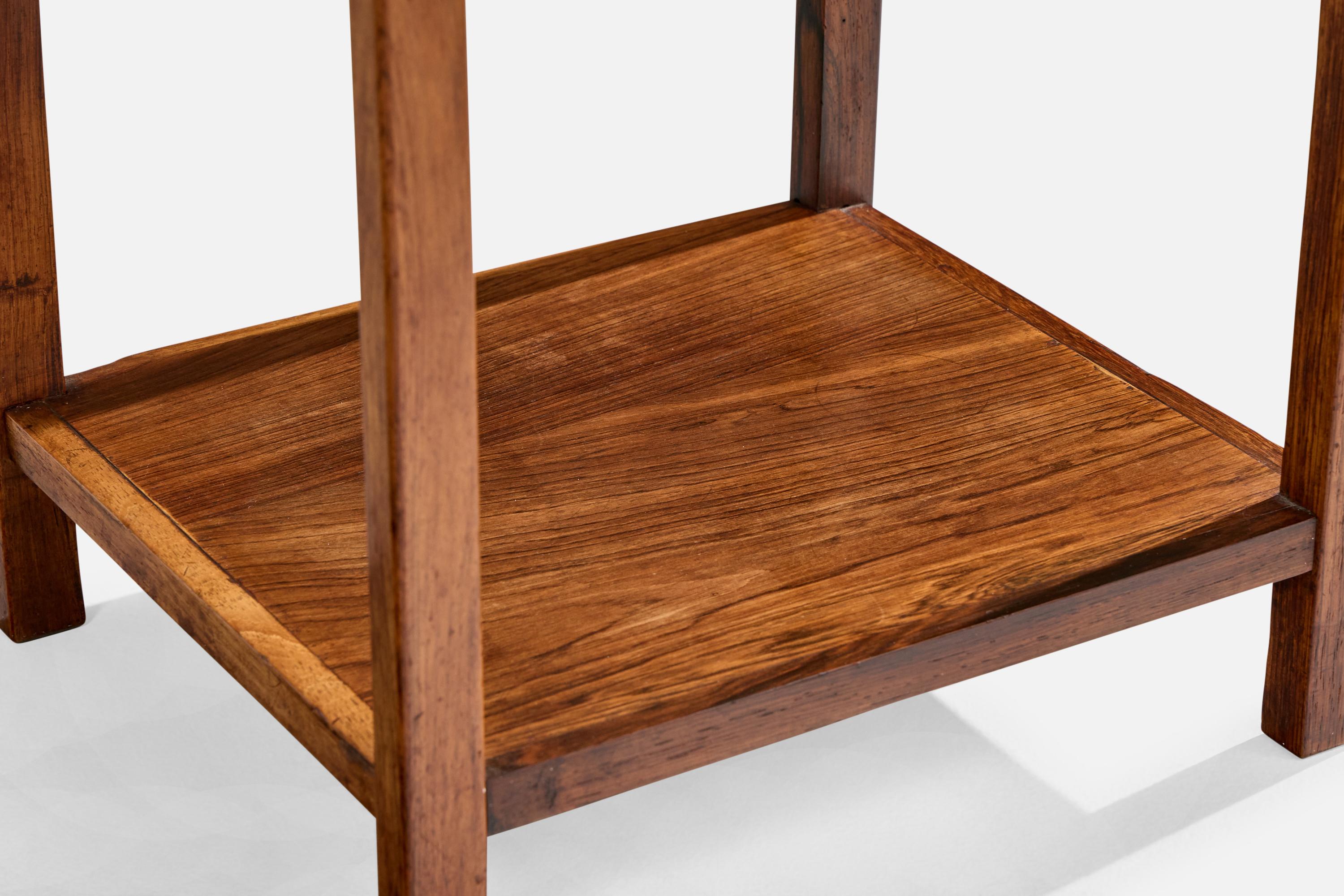 Celina Decorações, Side Tables, Wood, Marble, Brazil, 1960s en vente 2
