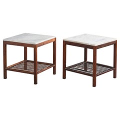 Celina Decorações, tables d'appoint, Wood, Marbre, Brésil, années 1960