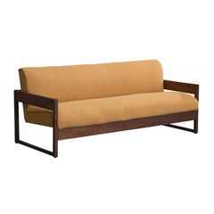 Celina Decorações, Sofa, Wood, Fabric, Brazil, 1960s
