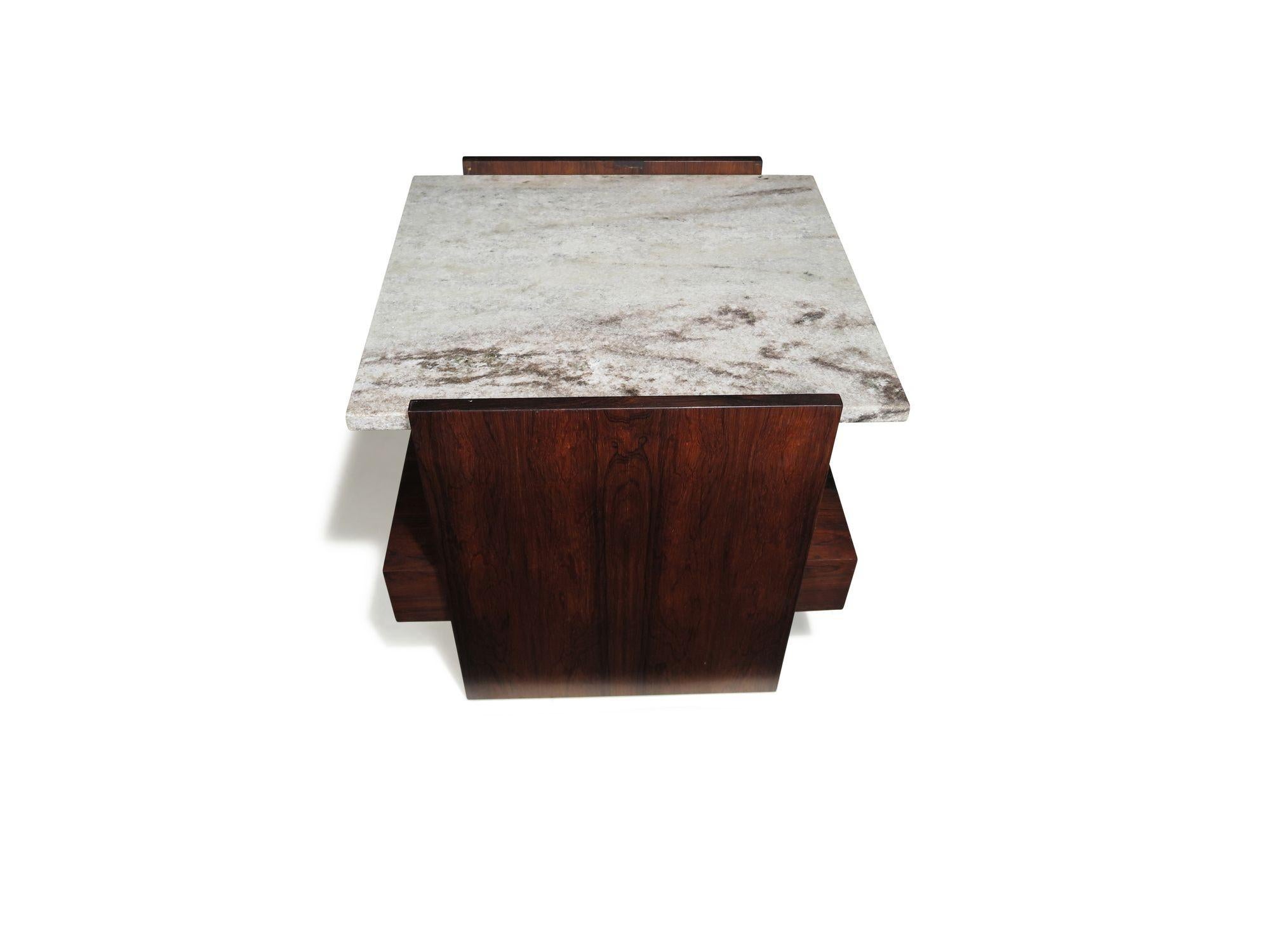 Oiled Celina Zilberberg Celina Decorações Brazilian Modern Side Tables or Nightstands For Sale