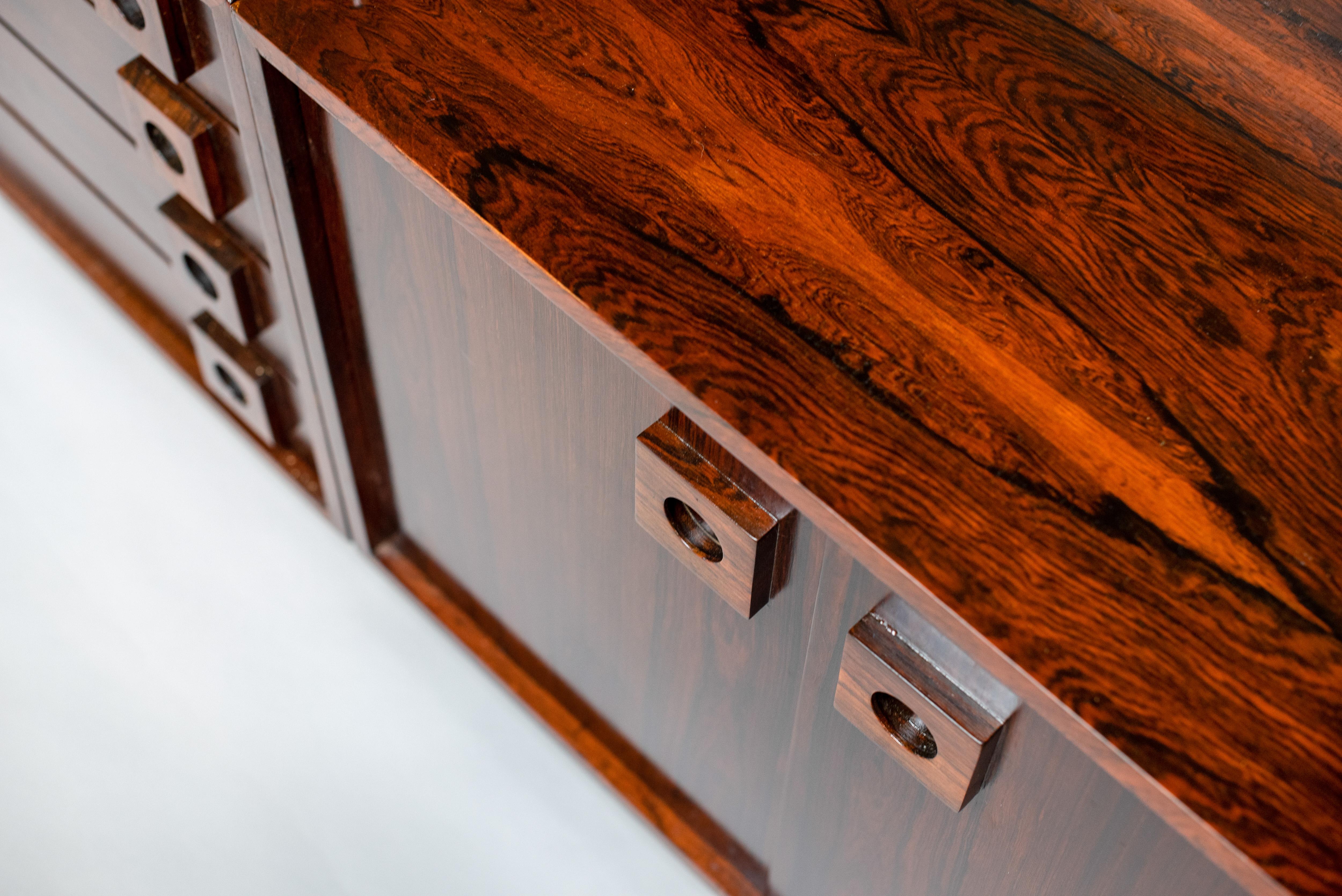 Celina Zilberberg. Modular sideboard, Solid wood and wood veneer, c. 1960 For Sale 4