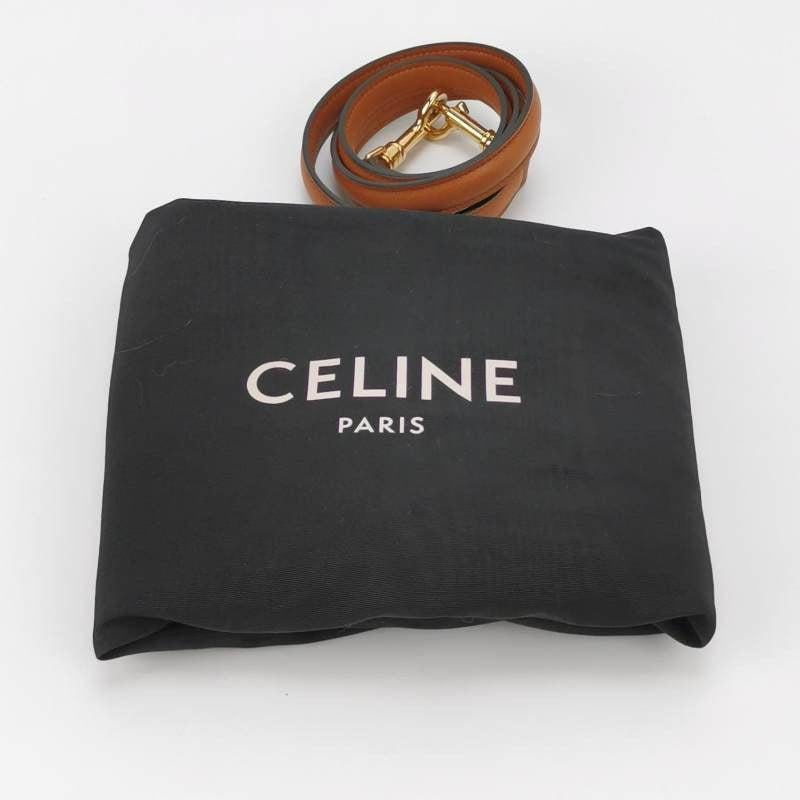 Celine 16 Bag Medium Caramel Natural Tan Smooth Calfskin Leather 2
