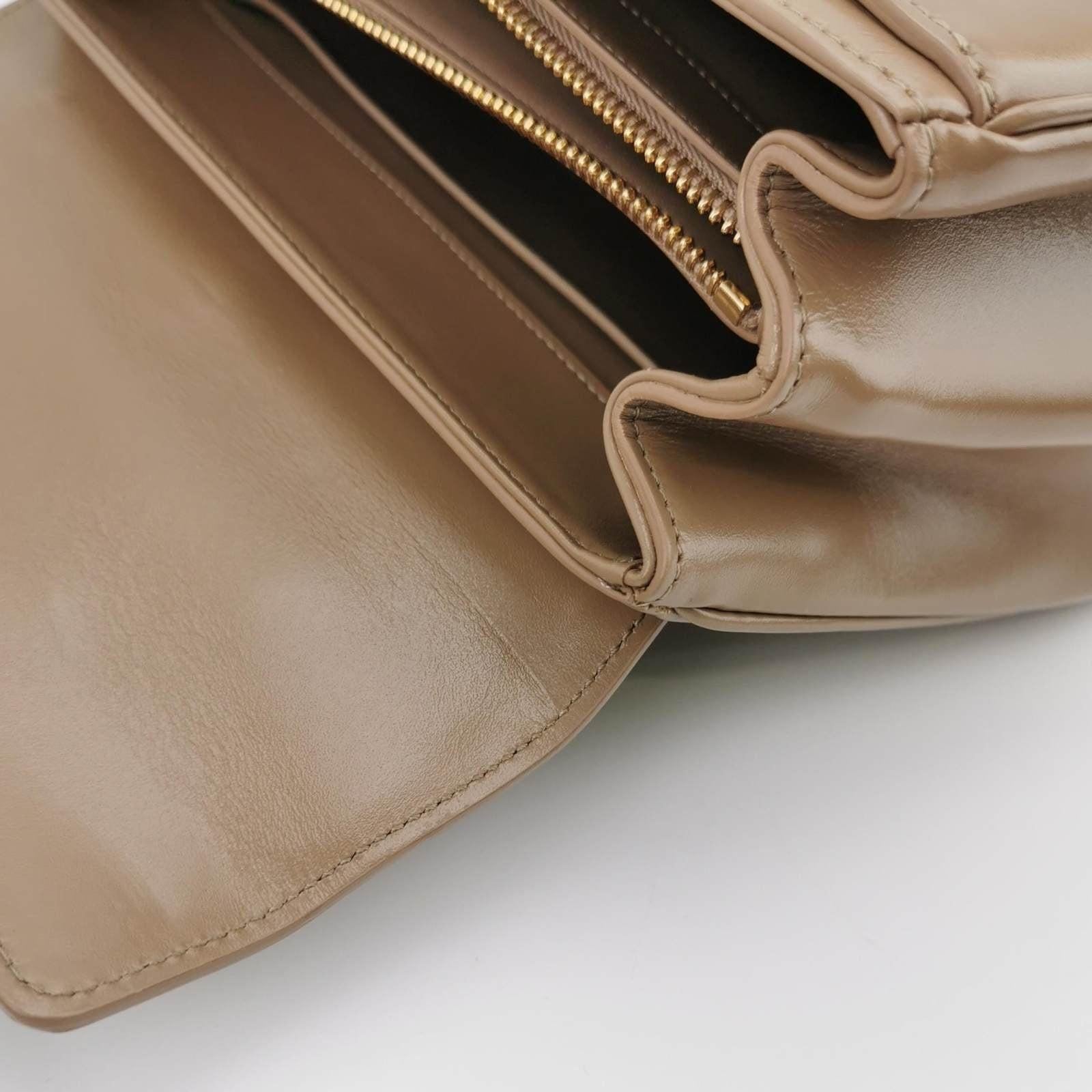 Celine 16 Bag Small Beige Smooth Calfskin Leather For Sale 10