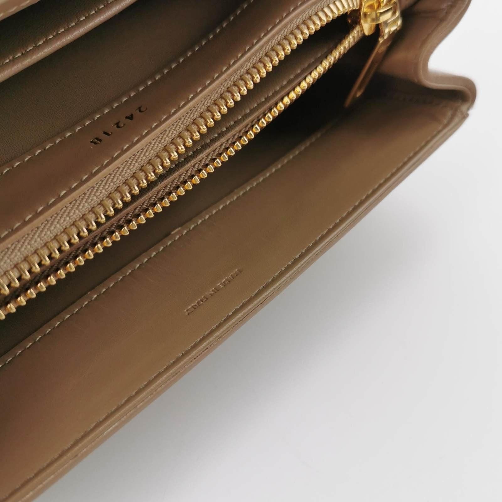 Celine 16 Bag Small Beige Smooth Calfskin Leather For Sale 11