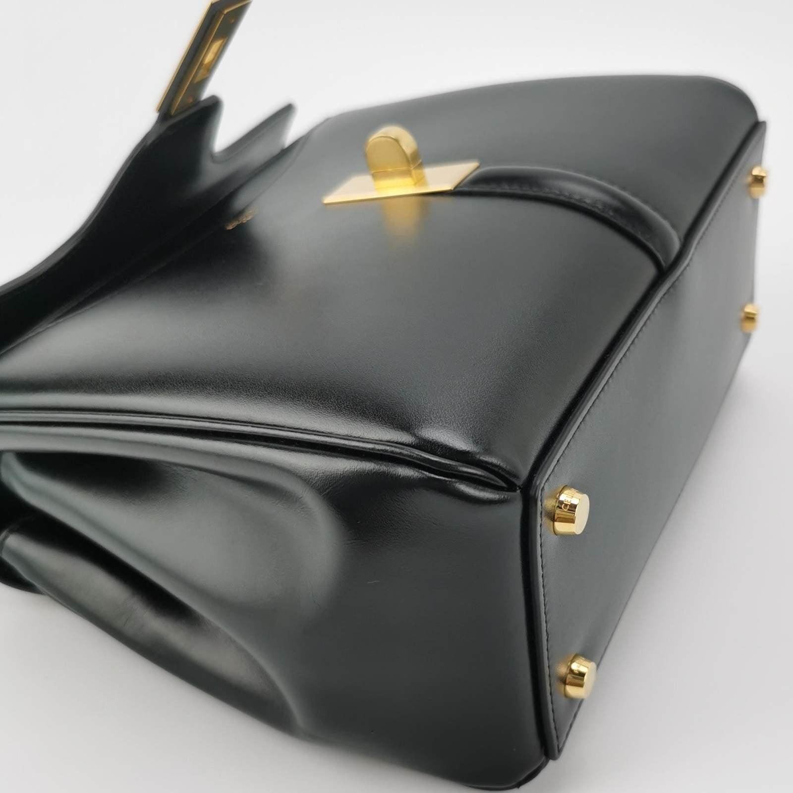 Celine 16 Bag Small Black Smooth Calfskin Leather 7