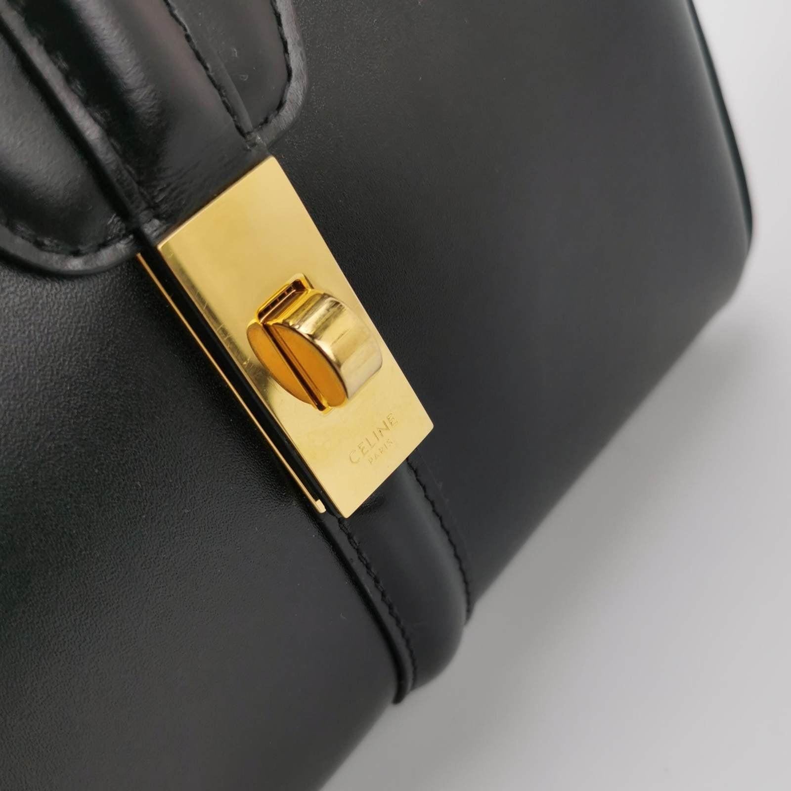 Celine 16 Bag Small Black Smooth Calfskin Leather 1