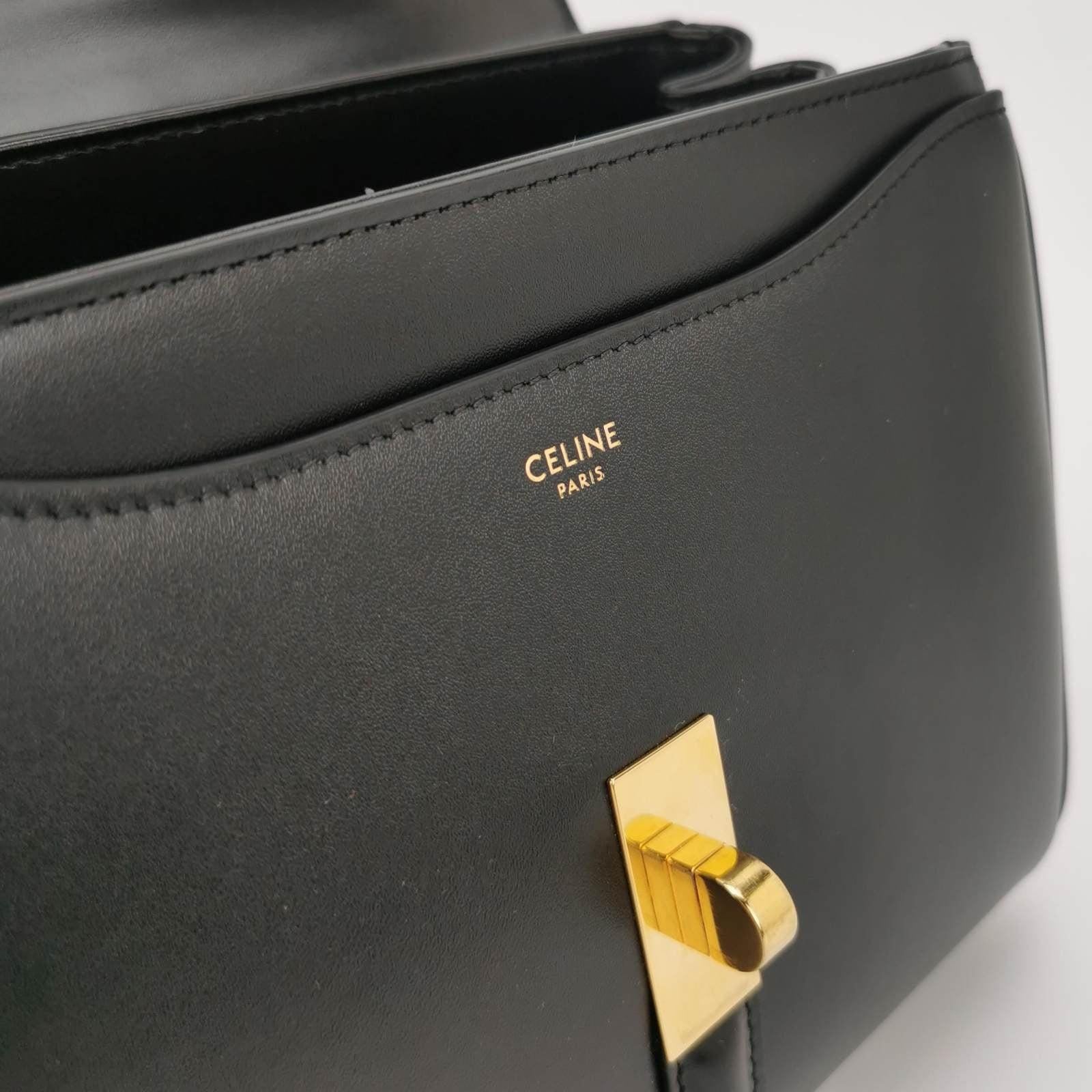 Celine 16 Bag Small Black Smooth Calfskin Leather 2