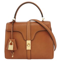 Celine 16 Bag Small Caramel Natural Tan Smooth Calfskin Leather