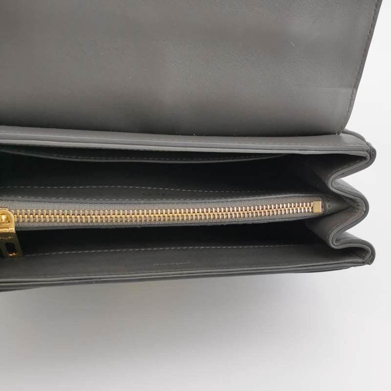 Celine 16 Bag Small Grey Smooth Calfskin Leather 2
