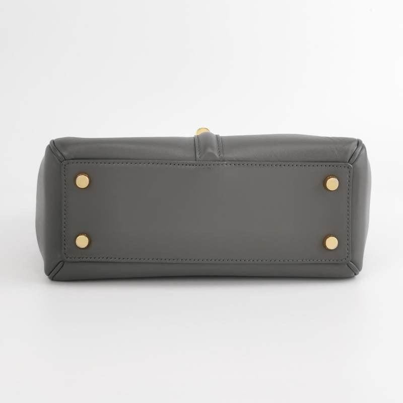 Celine 16 Bag Small Grey Smooth Calfskin Leather 3