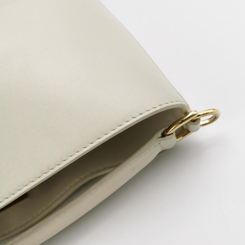 Celine 16 Bucket Bag White Calfskin Leather Crossbody Bag 8