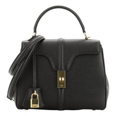 Celine 16 Top Handle Bag Grained Calfskin Small