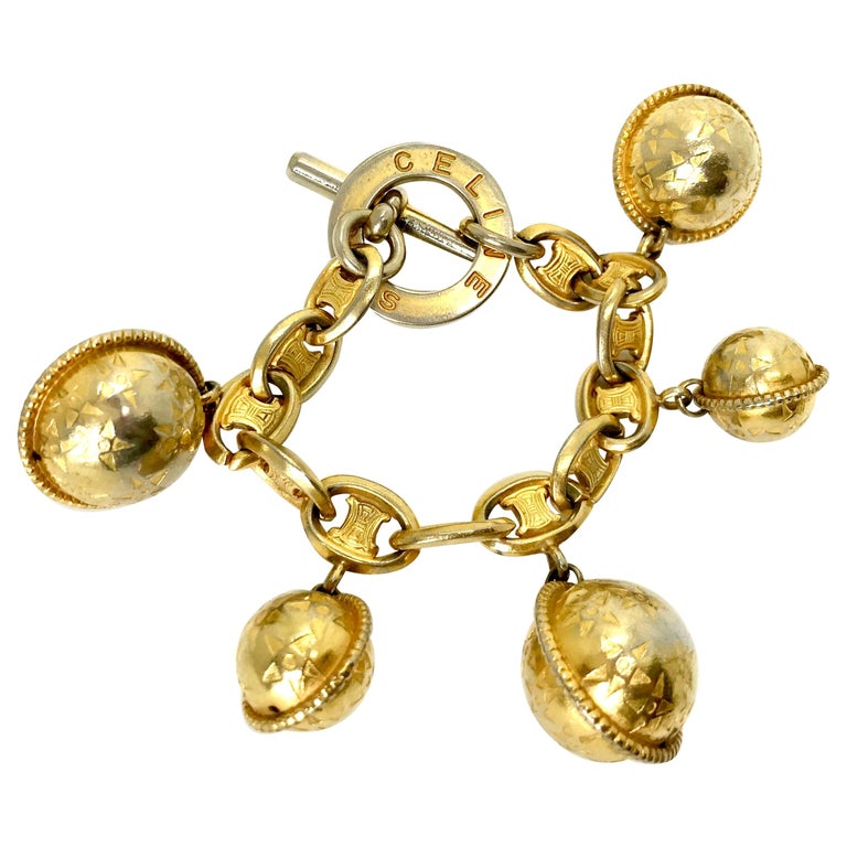 Ensemble De Bracelets Vintage En Cristal Doré - Style Années 1980 - Occasion