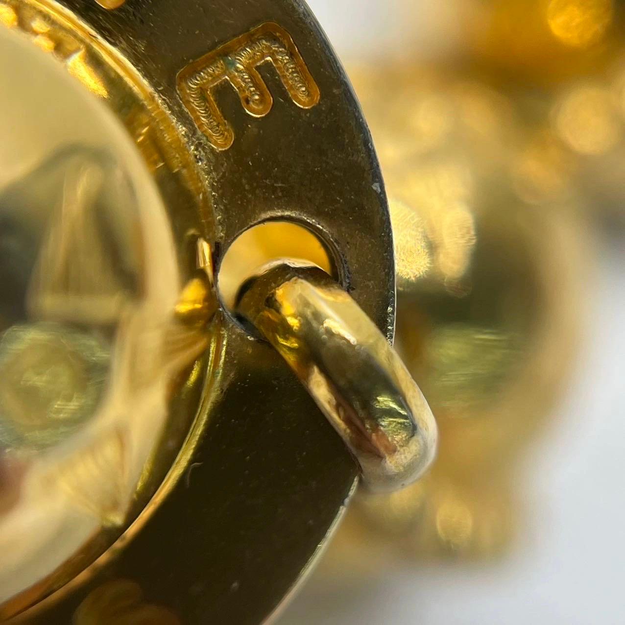 Celine 1990 Bracciale con charme Triomphe Planet in tonalità oro in vendita 12