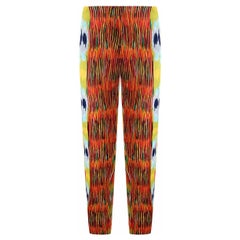 Pantaloni cropped con stampa astratta Celine anni 2000 / Più colori