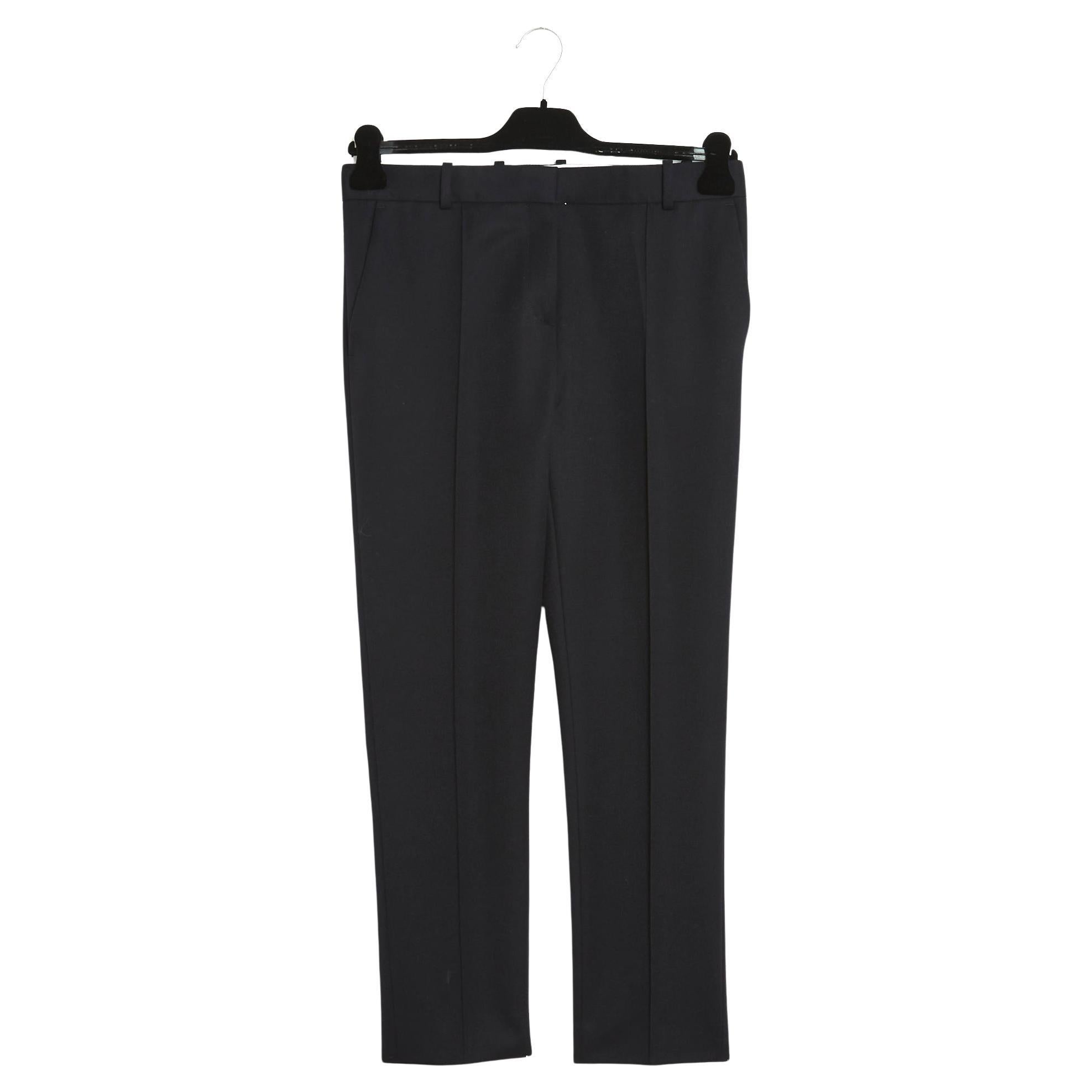 Céline 2014 Phoebe Philo Pantalon FR38 Black Wool Pants Trousers US28 Celine For Sale