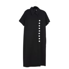 Céline 2016 Robe Noir FR40 Phoebe Philo Black Straight Dress UK12 US8 NEW Celine