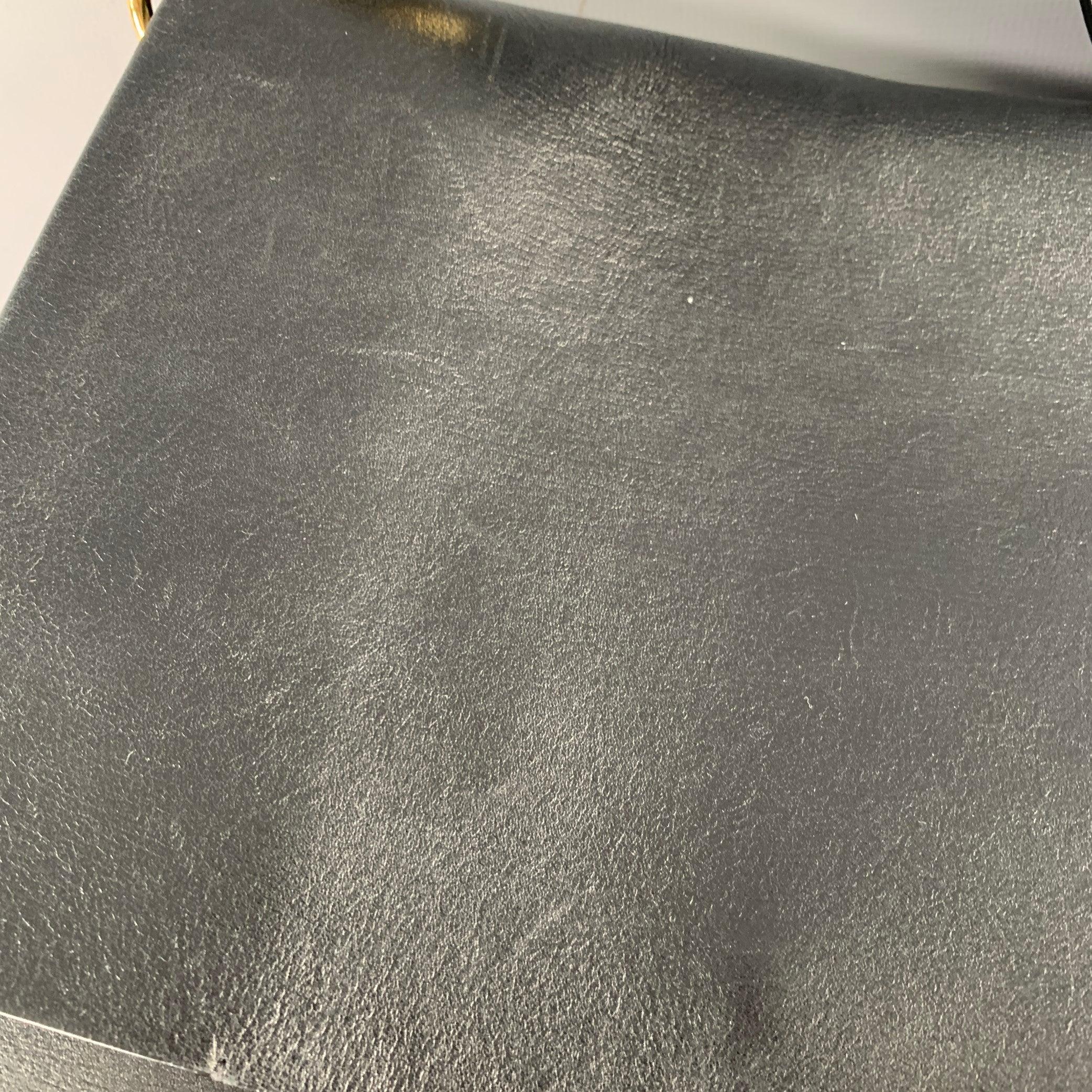 CELINE 2018 Black Gold Leather Doctor Bag Handbag 6