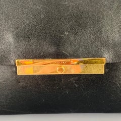 CELINE 2018 Black Gold Leather Doctor Bag Handbag