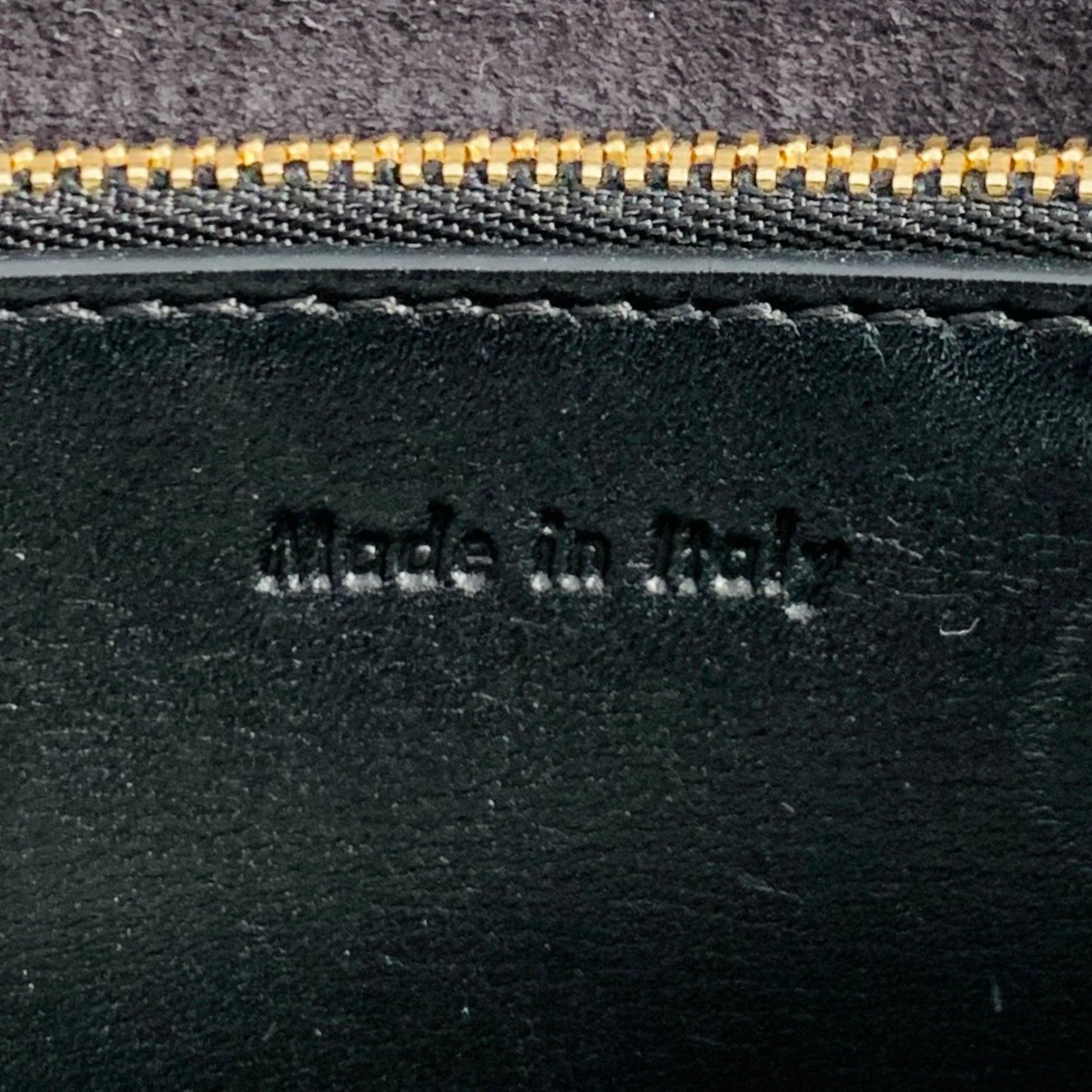 CELINE 2018 Black Gold Leather Doctor Bag Handbag 2