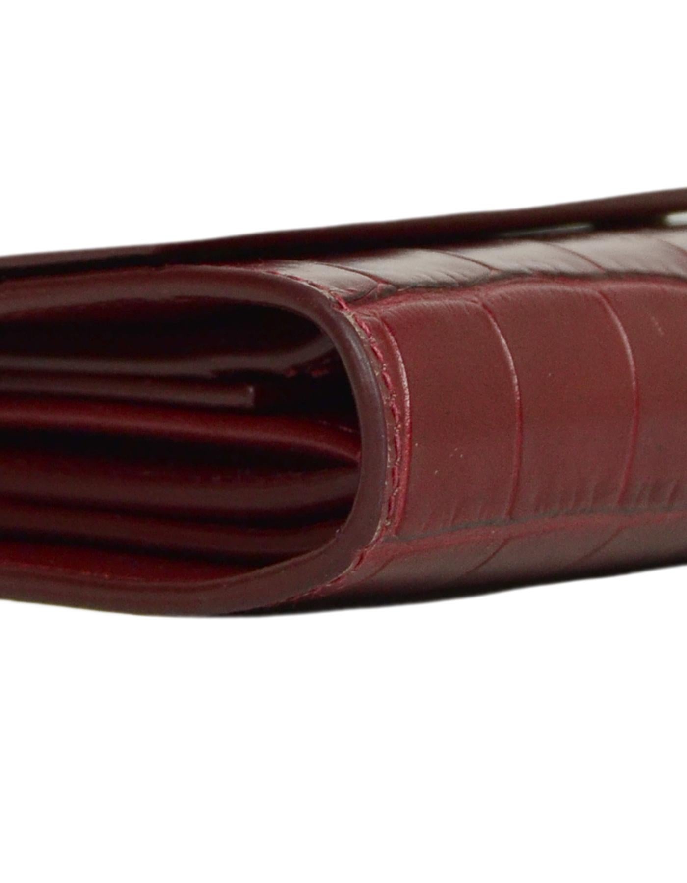 celine red wallet