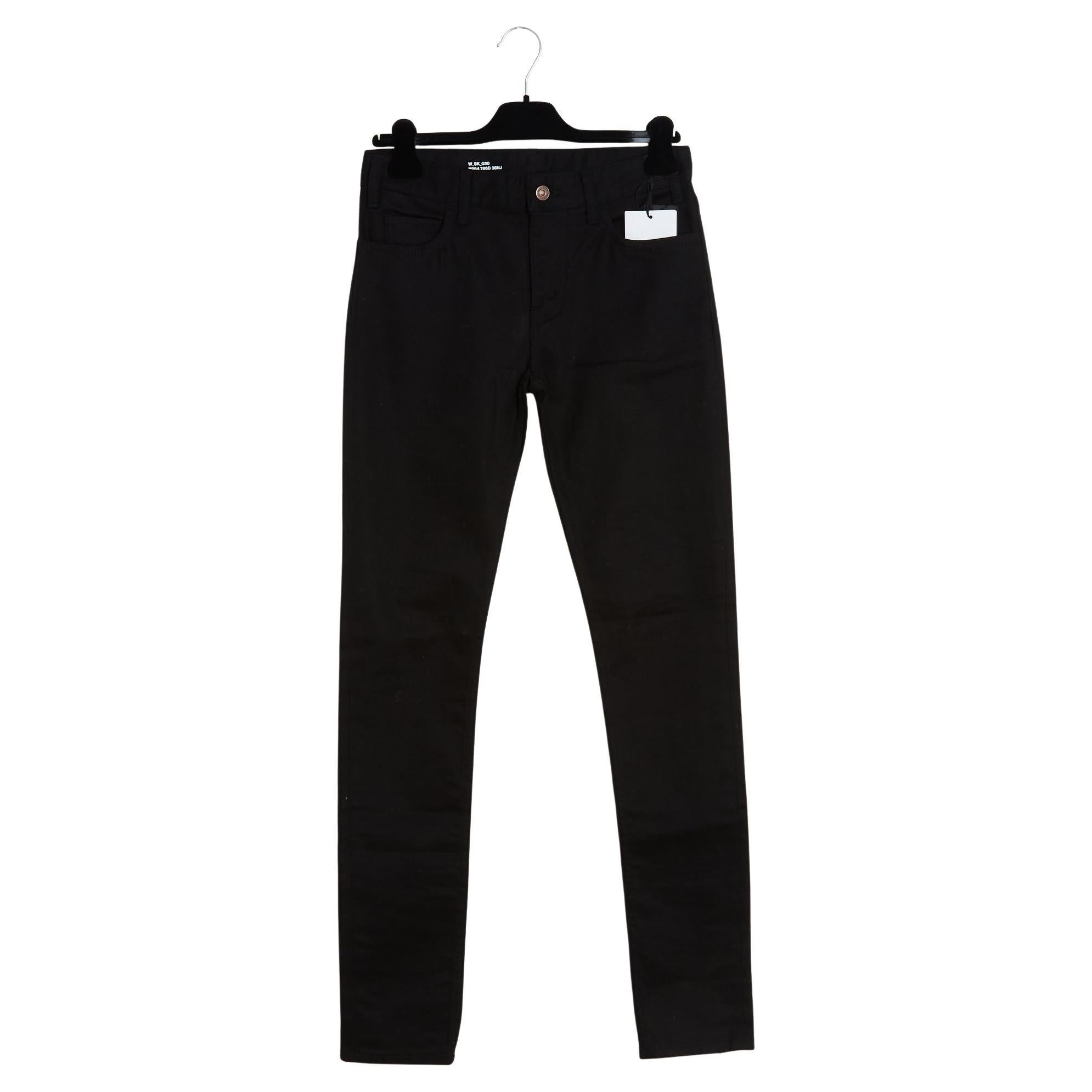 Celine 2019 Jean FR34 Simane Black Japanese Denim Pants Jeans US26 Céline For Sale