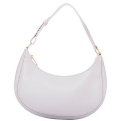 Celine 2021 Ava sac à bandoulière demi-lune en cuir de veau violet lavande