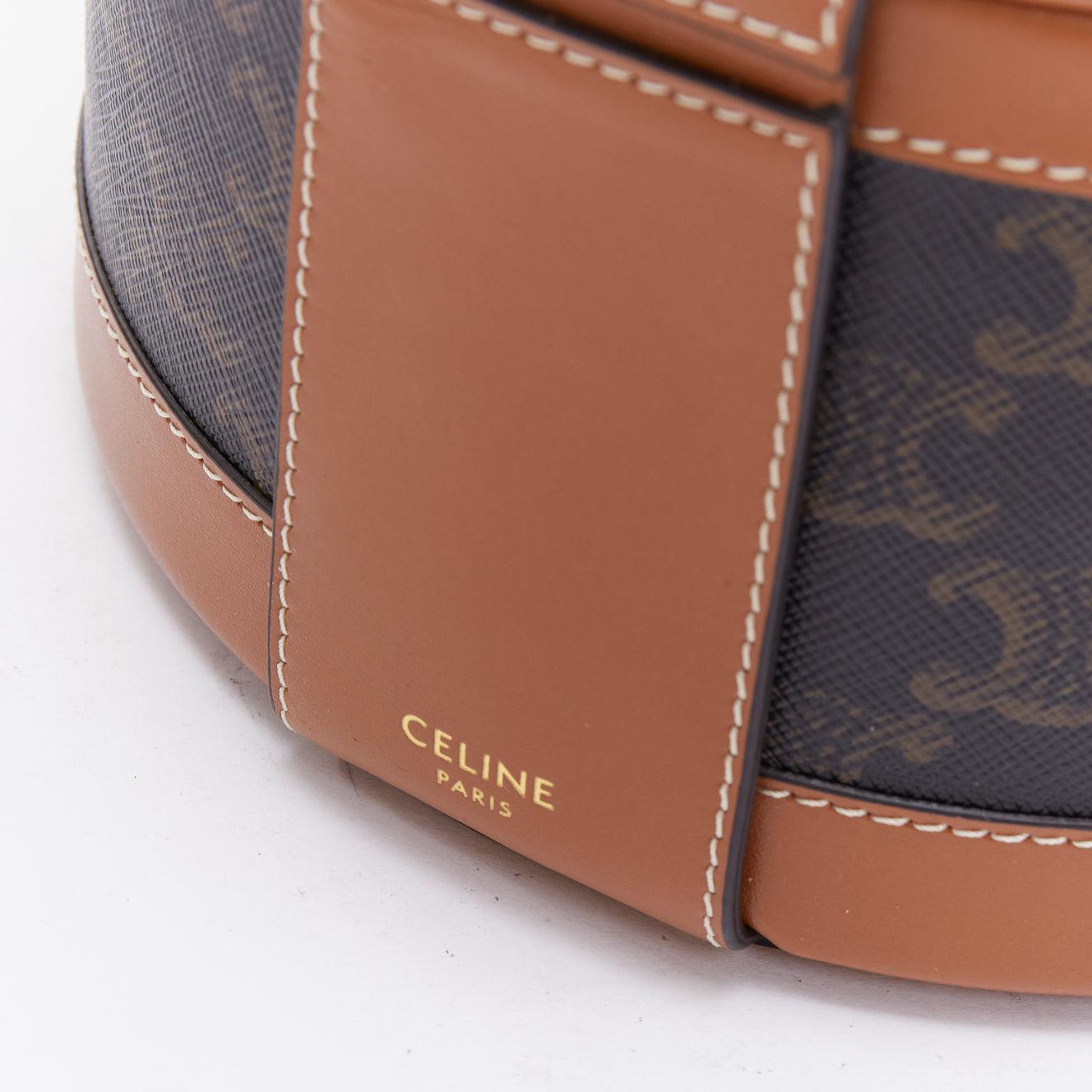 CELINE 2021 Tambour brown Triomphe crossbody circe bag Blackpink Lisa For Sale 3