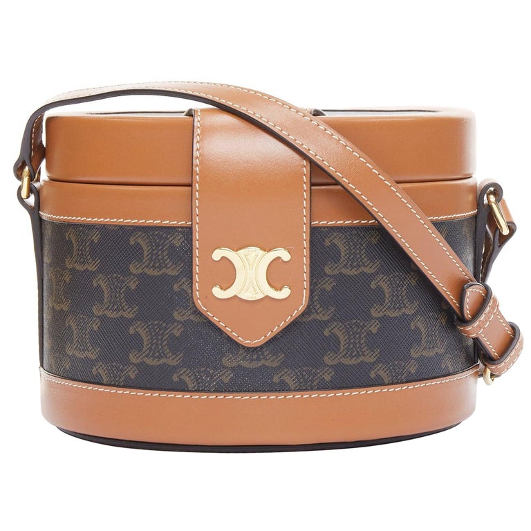 CELINE 2021 Tambour marrone Triomphe crossbody borsa circe