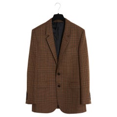 Celine 2021 Veste FR38 Slimane Chaqueta oversize a cuadros Blazer UK10 US8 Céline
