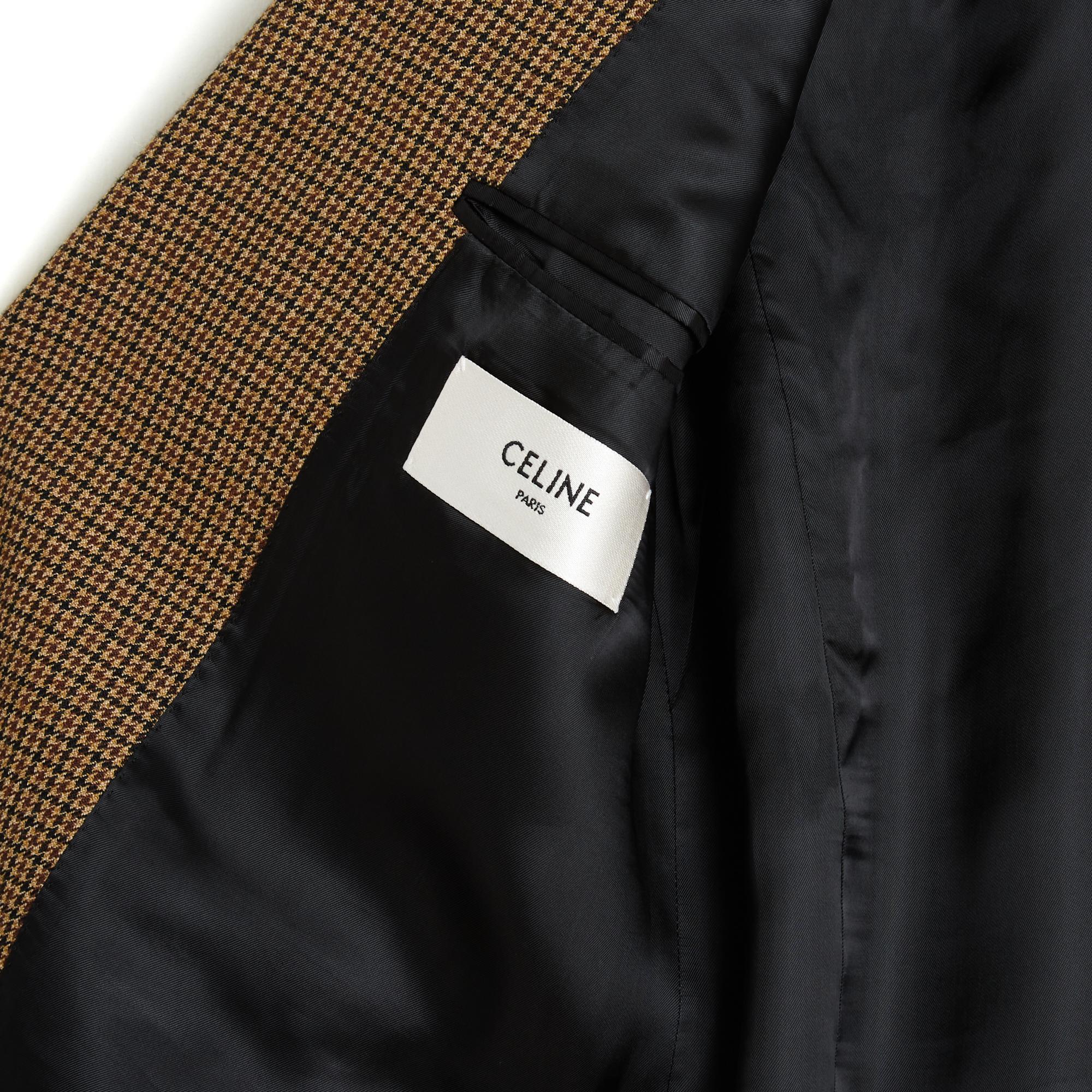 Celine 2021 Veste Tailleur FR38 Checkered Oversized Blazer Pants UK10 US8 Céline in vendita 2