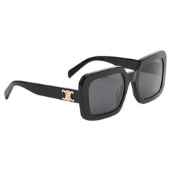 Celine 2024 Lunettes de soleil Triomphe noires carrées Céline