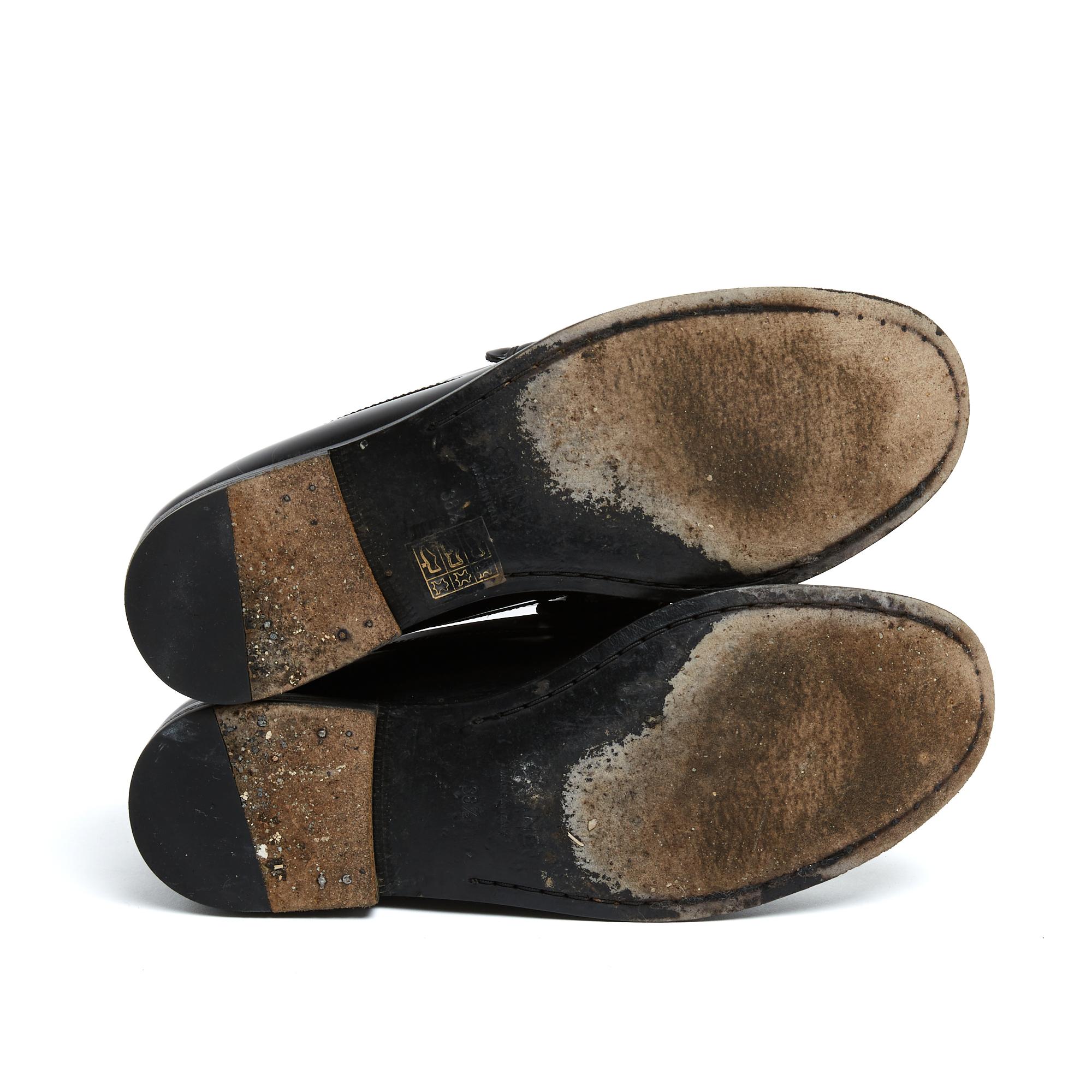 Women's Celine 2025 Mocassins Luco EU38.5 Black Leather Luco Loafers UK5.5 US8 Céline For Sale