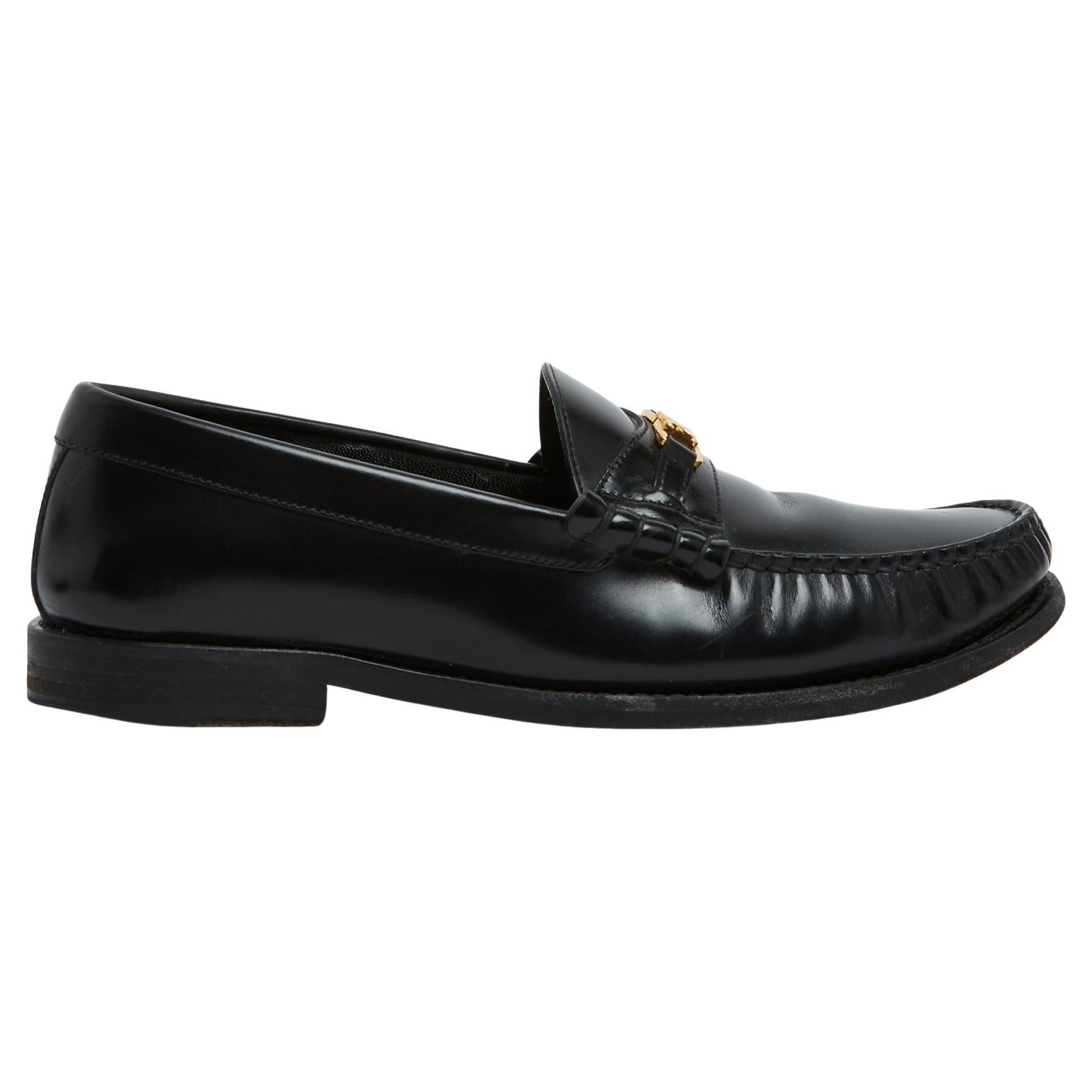 Celine 2025 Mocassins Luco EU38.5 Black Leather Luco Loafers UK5.5 US8 Céline For Sale