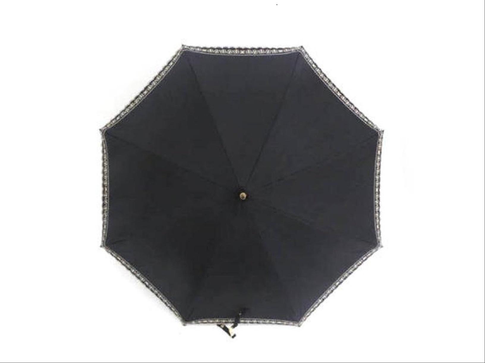 Noir Parapluie Céline 204761 cl en vente