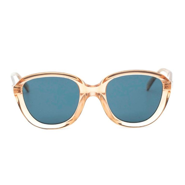 Celine 41448/S Clear Beige and Blue Lenses Oval Sunglasses For Sale at  1stDibs