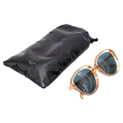 Celine 41448/S Clear Beige & Blue Lenses Oval Sunglasses